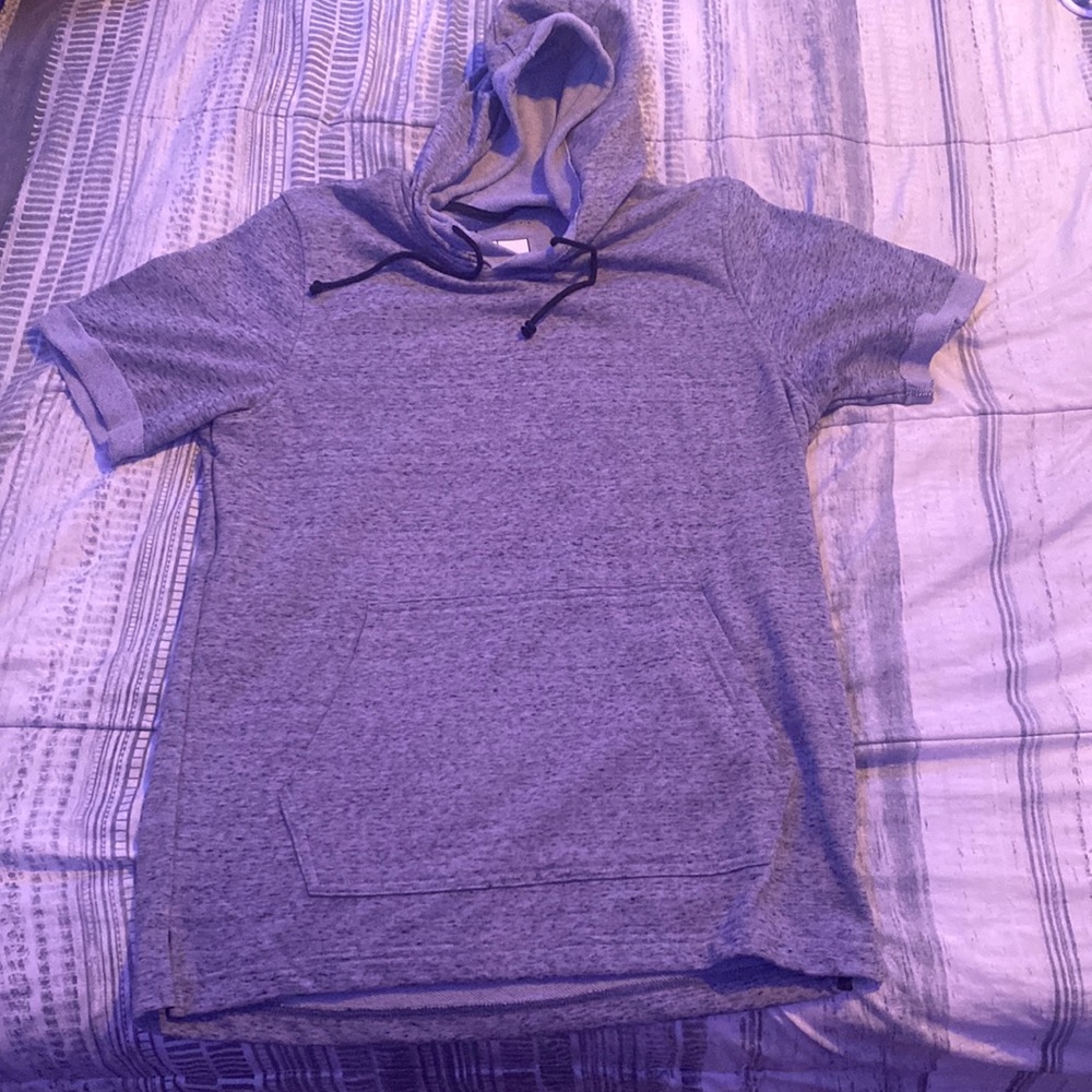 Short sleeve hooded under armour sweatshirt